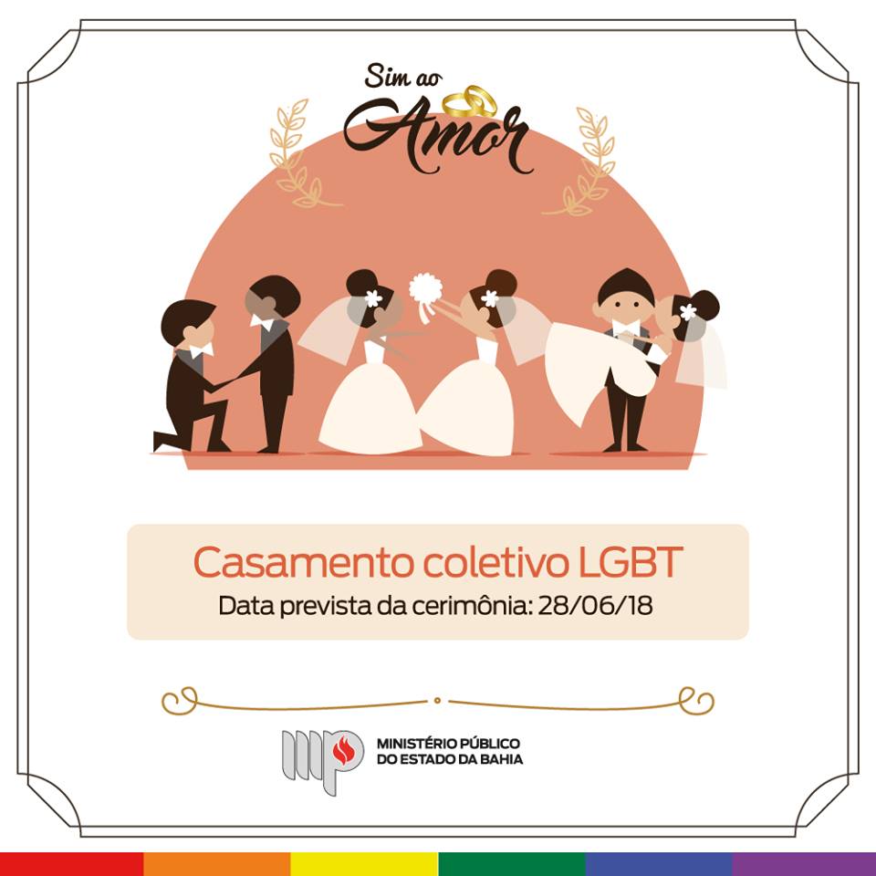 Casamento coletivo de casais LGBTs em Salvador