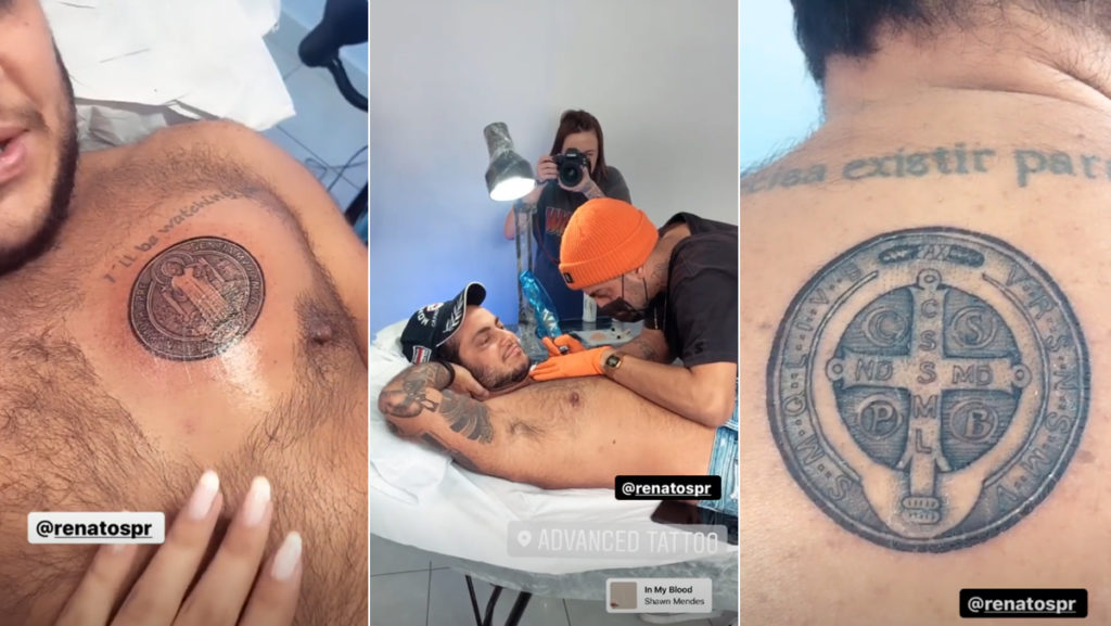 Thammy Miranda faz tatuagem em homenagem ao filho