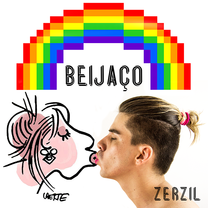 Capa do single Beijaço, de Zerzil