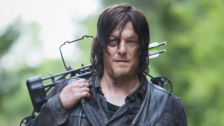 O personagem Daryl interpretado por Norman Reedus em The Walking Dead