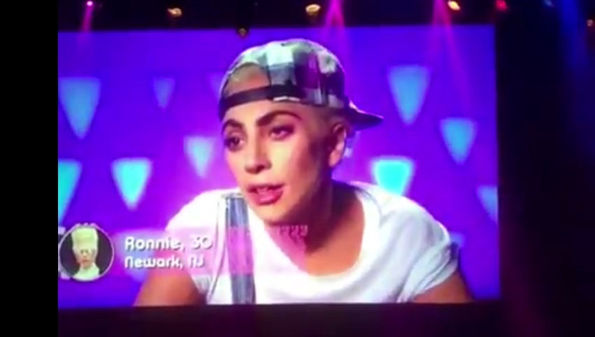 Lady Gaga em sua participação em RuPaul's Drag Race