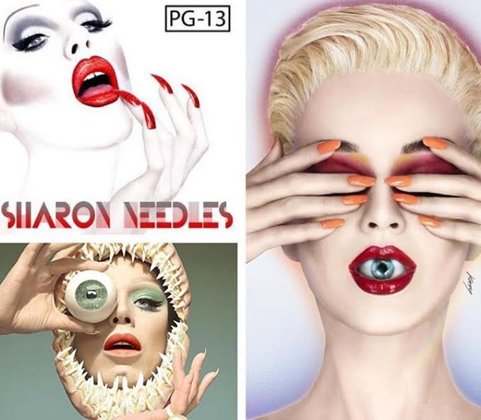 Drag queen compara arte de capas de seu álbum e de Katy Perry.