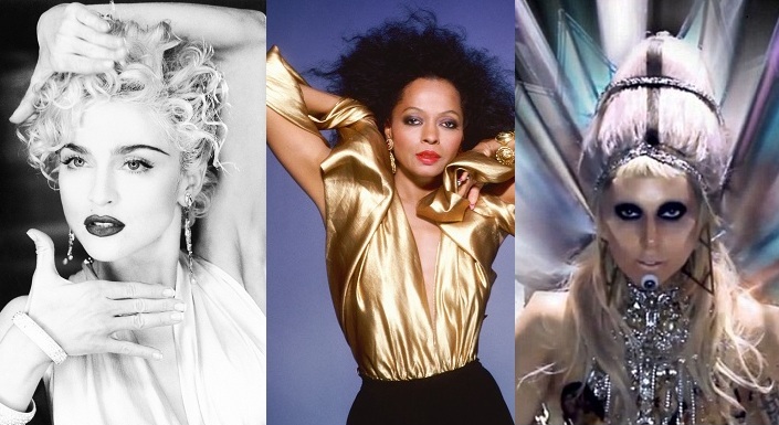 Madonna, Lady Gaga, Diana Ross entre outros hinos mais abraçados pela comunidade LGBT.