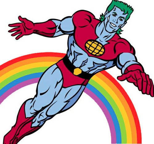 O personagem Capitão Planeta que revelou ser simpatizante da causa LGBT na Australia (FOTO: Facebook)