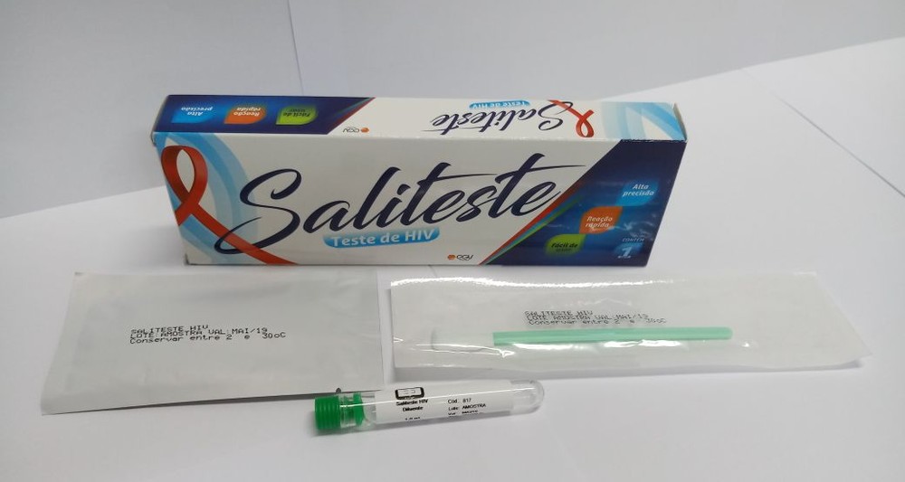 Assim como o HIV Detect Oral, o Saliteste detecta o vírus através de amostras de saliva