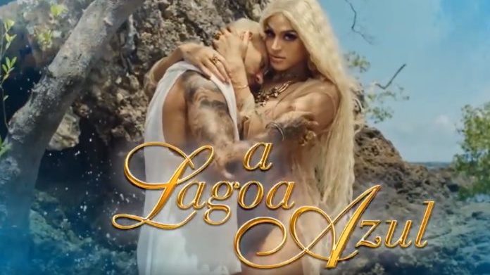 Imagens do clipe de Paraíso de Lucas Lucco e Pabllo Vittar recebeu montagem como chamada de A Lagoa Azul