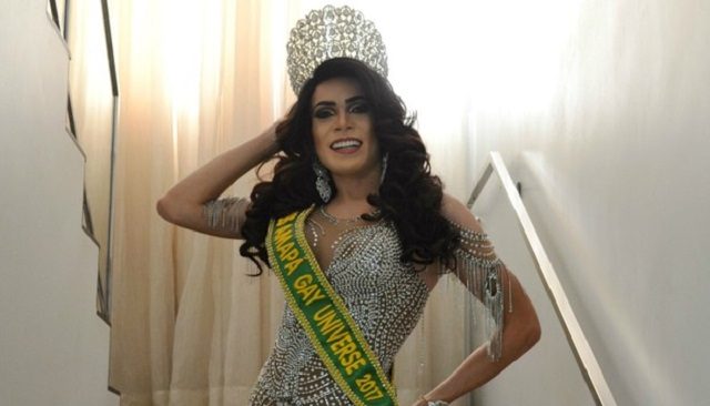 Isis Goulart, a Miss Amapá Gay Universo 2017