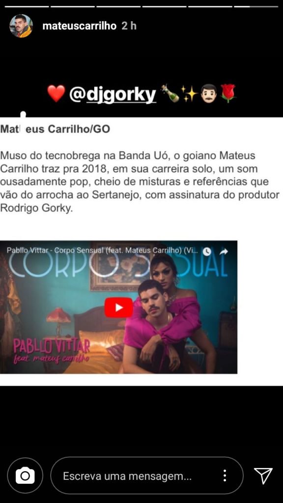 Matheus Cariilho, da Banda Uó fala sobre trabalho solo