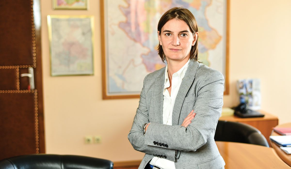 Primeira ministra da Sérvia Ana Brnabic