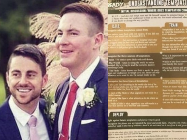 Casal gay australiano recebeu cartilha homofóbica ao invés de panfleto de casamento