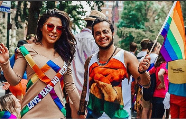 Thammy Miranda e Andressa Ferreira na Parada LGBT de Nova York