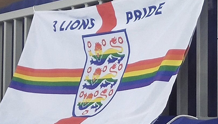 Bandeira do time gay inglês Three Lions Pride