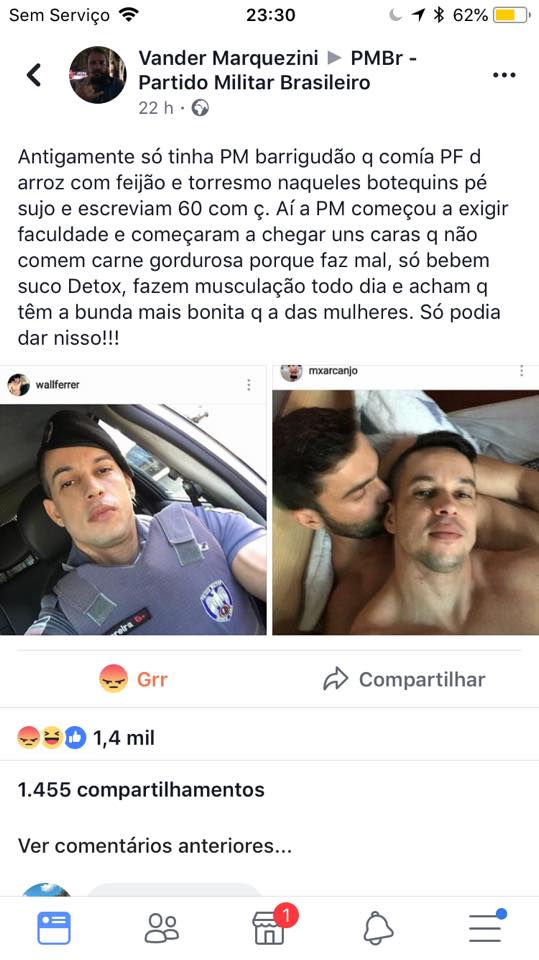 Ataque homofóbico contra polícial militar em Brasília