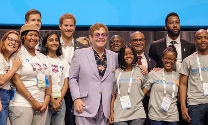 Príncipe Harry e Elton John lançam fundo internacional da luta contra o HIV
