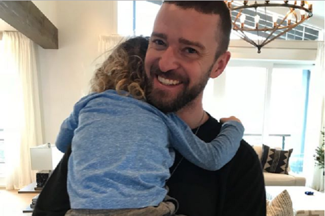 Justin Timberlake e filho