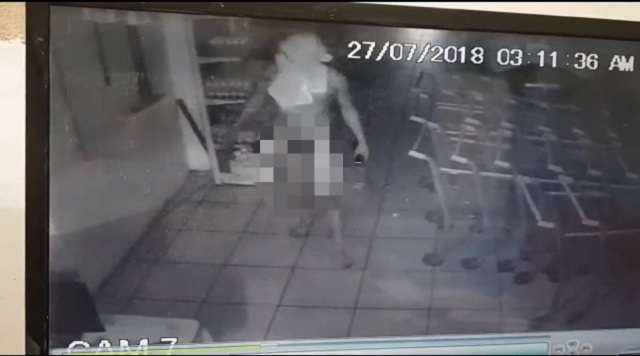 Ladrão rouba supermercado completamente nu no Piauí