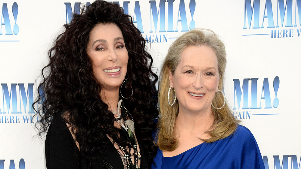 Meryl Streep e Cher no tapete vermelho de 