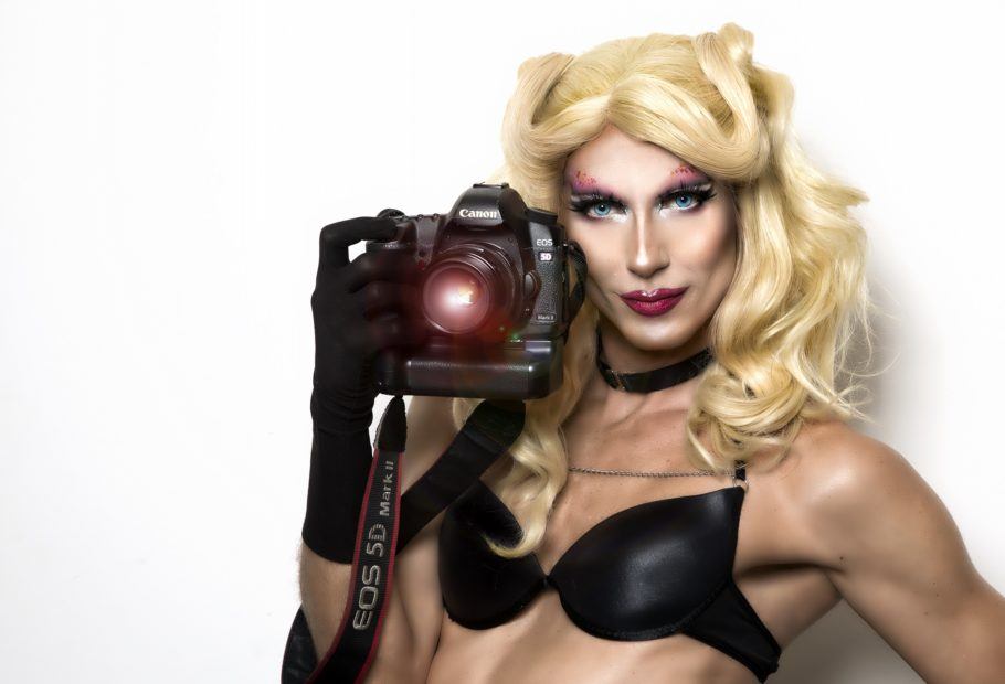 A drag queen Betina Polaroid