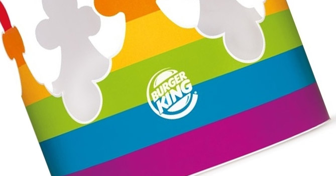 Coroa Burger King LGBT