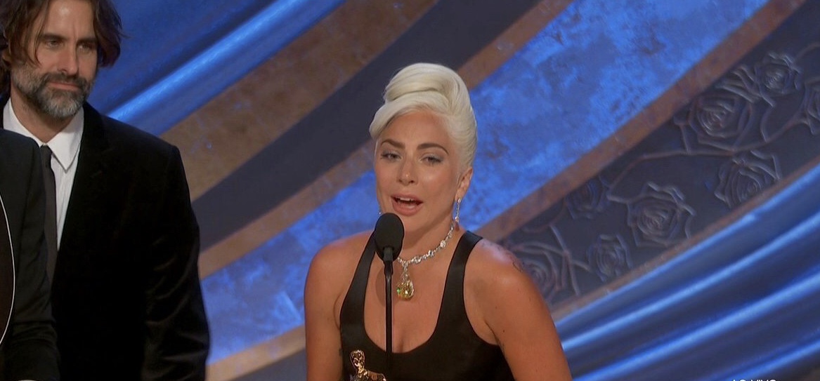 Lady Gaga em seu discurso no Oscar