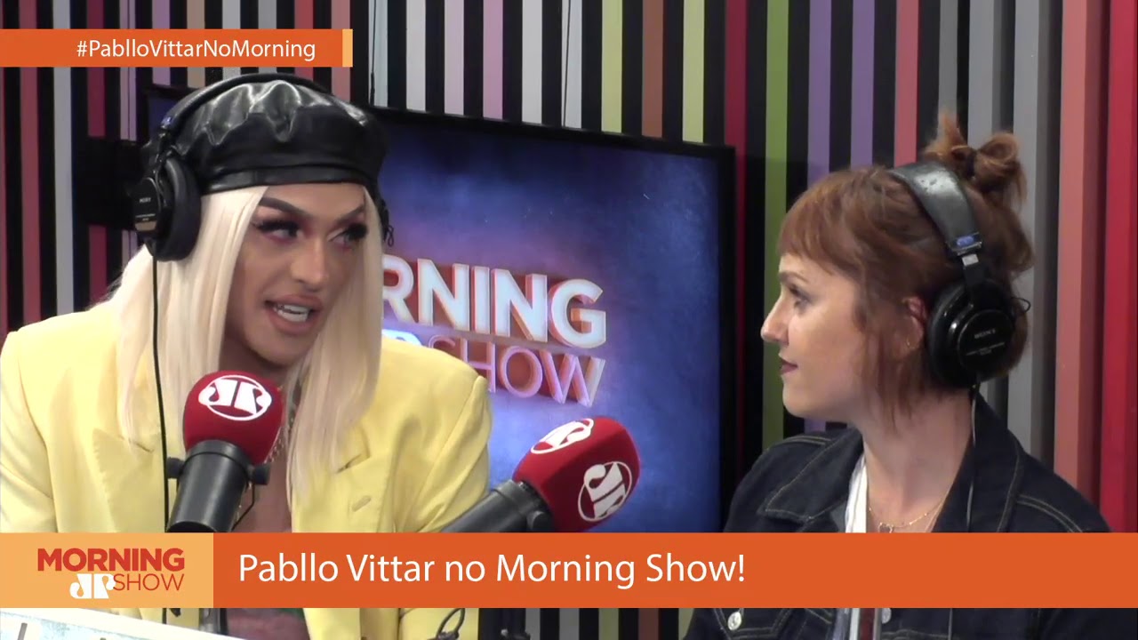 Pabllo Vittar participa do Morning Show, na rádio Jovem Pan