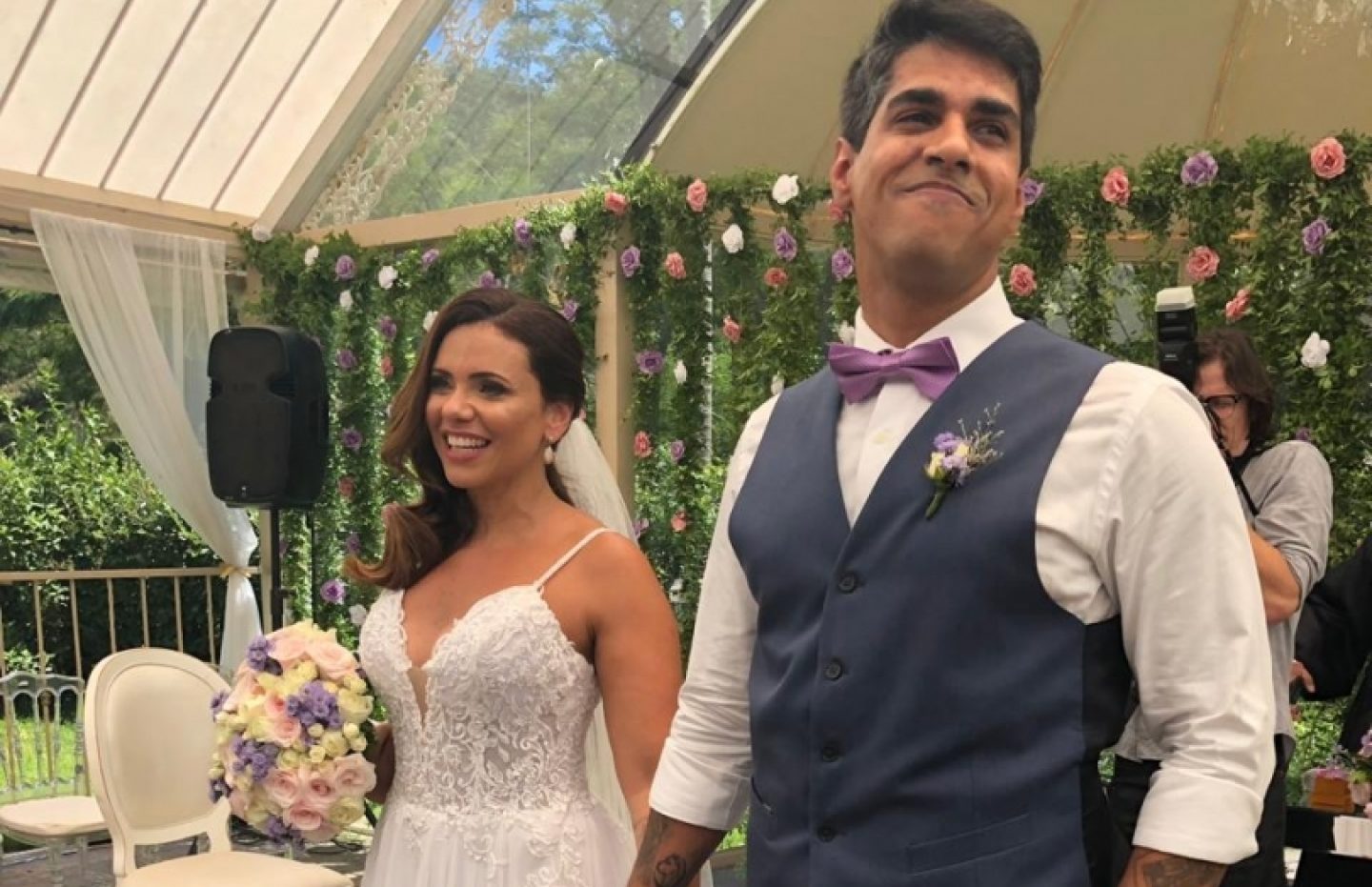 Bruno Azevedo, ex de Lulu Santos se casa com bancária Mayara Netto