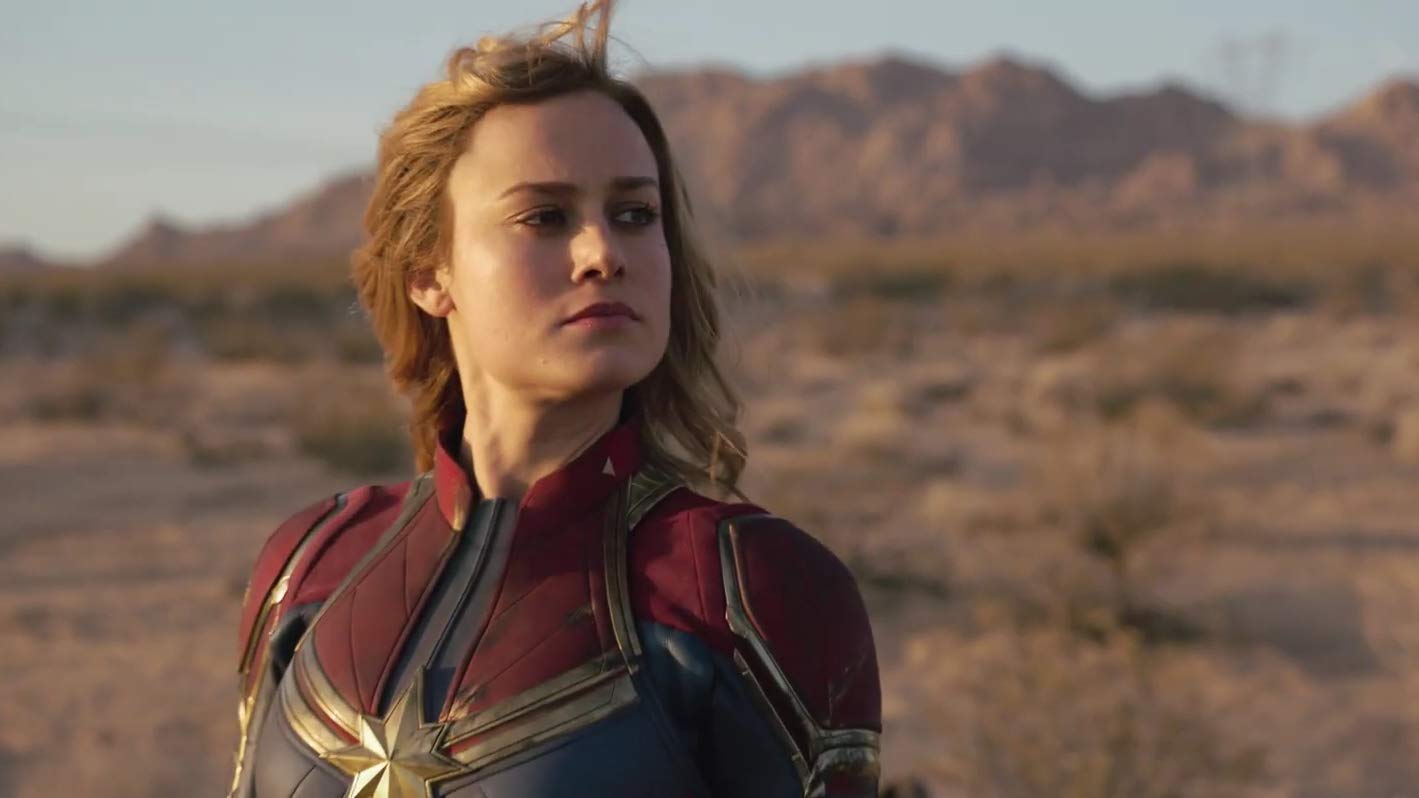 Brie Larson como Capitã Marvel (Divulgação)
