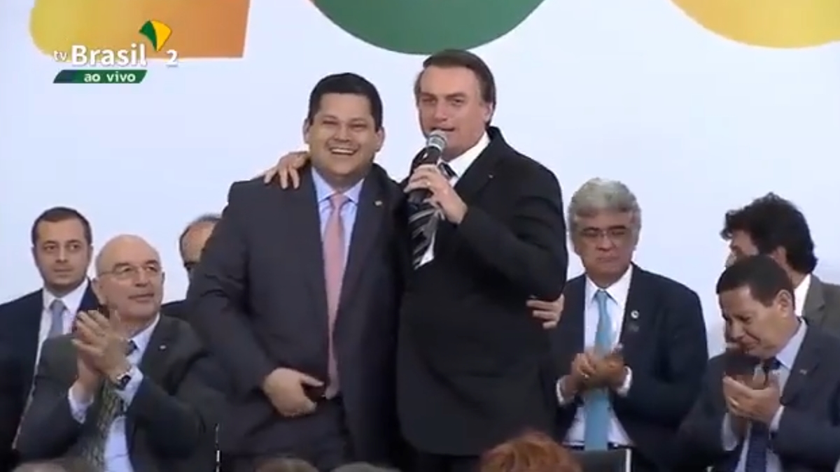 Davi Alcolumbre e Jair Bolsonaro