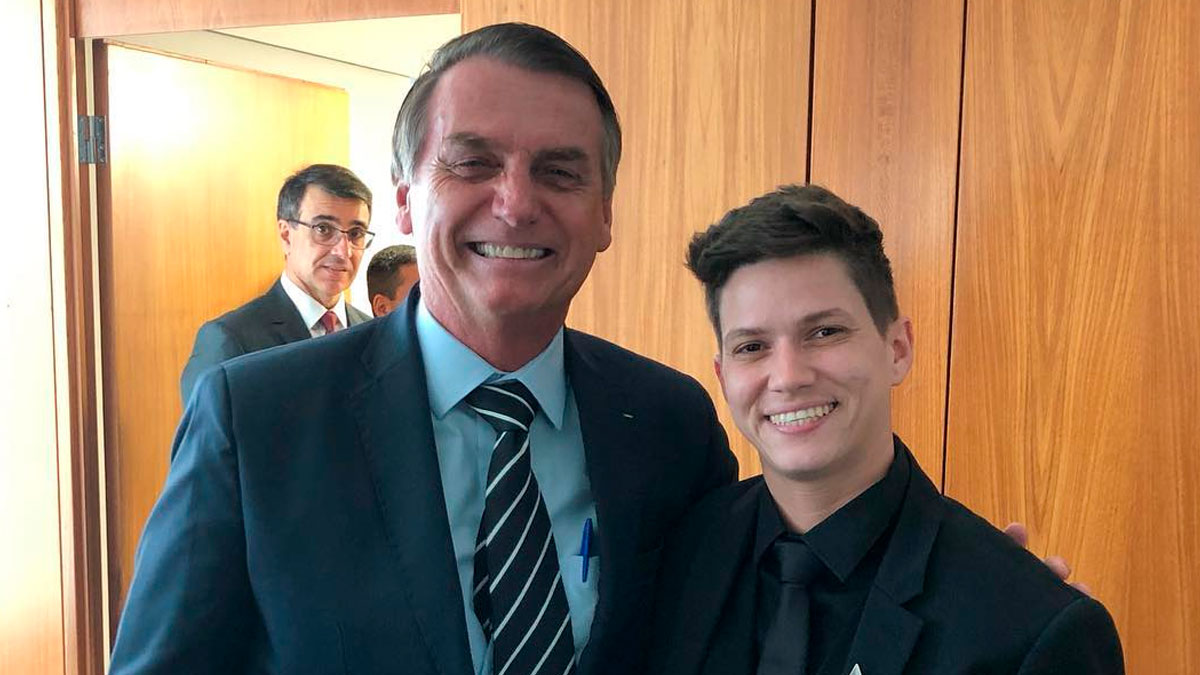 Karol Eller e Jair Bolsonaro (Reprodução/Instagram)