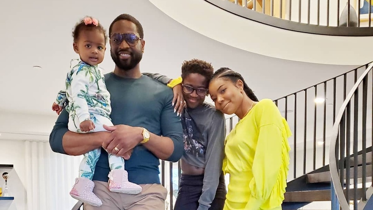Dwyane Wade e família (Foto: Reprodução/Instagram)