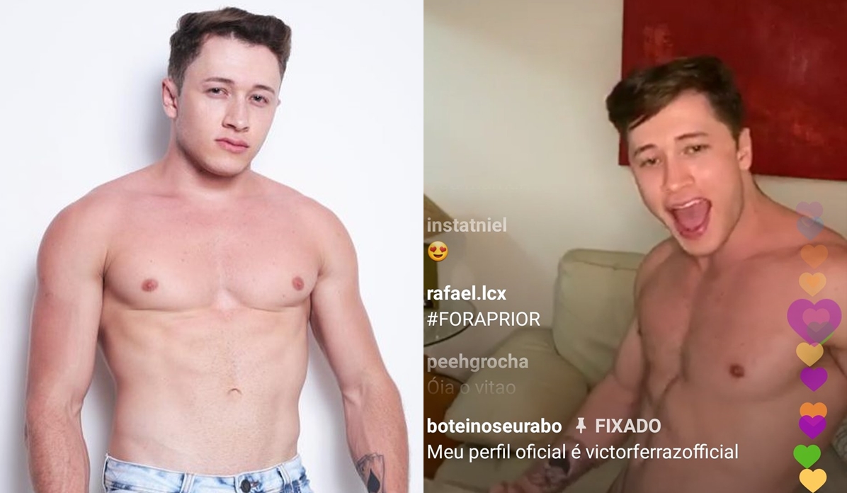 Ator pornô gay Victor Ferraz (Reprodução)