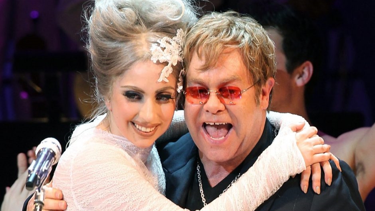 Lady Gaga e Elton John (Reprodução)