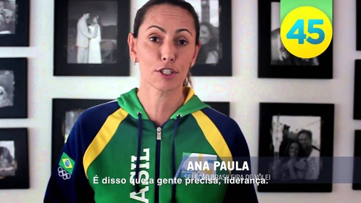 Ana Paula Henkel fez campanha para Aércio Neves (Reprodução)