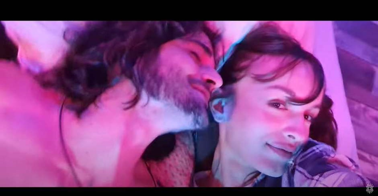 Imagem de Fiuk e Gabrielle Joie, atriz transgênero que protagoniza par romântico no videoclipe de Amor da Minha Vida
