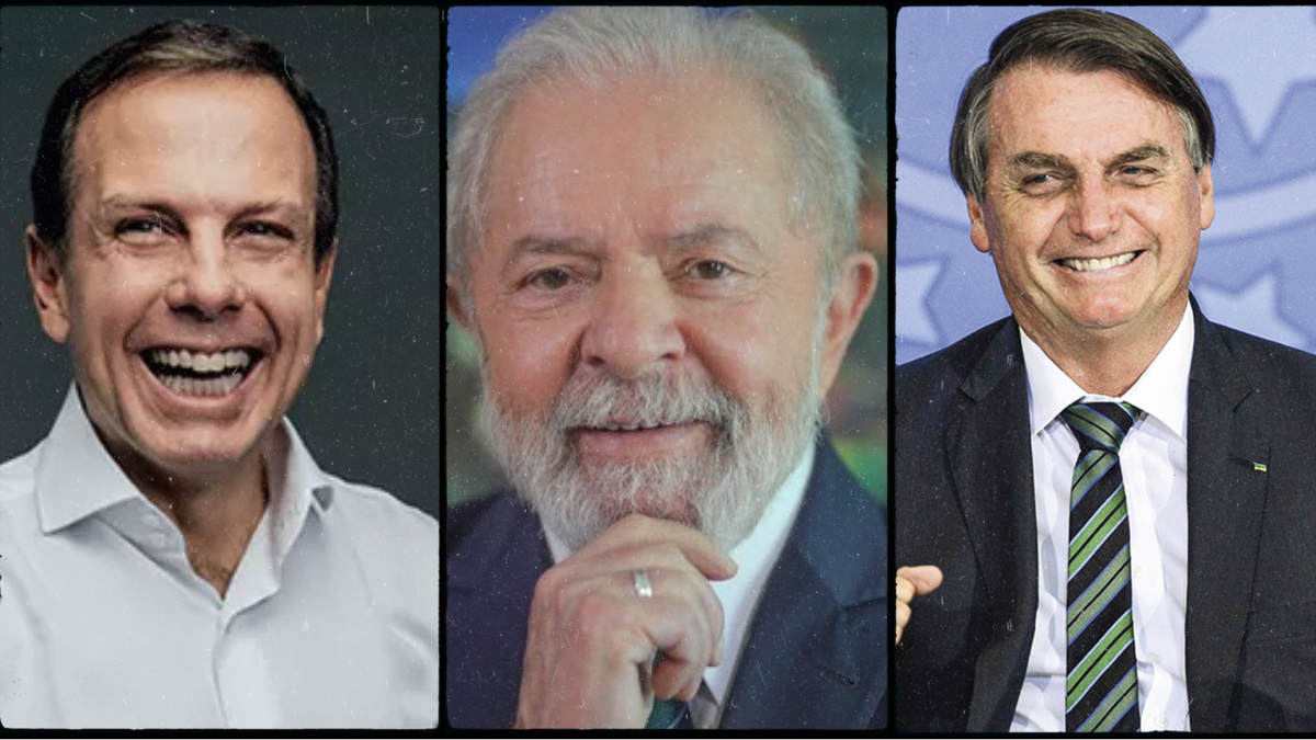 João Dória, Lula e Jair Bolsonaro
