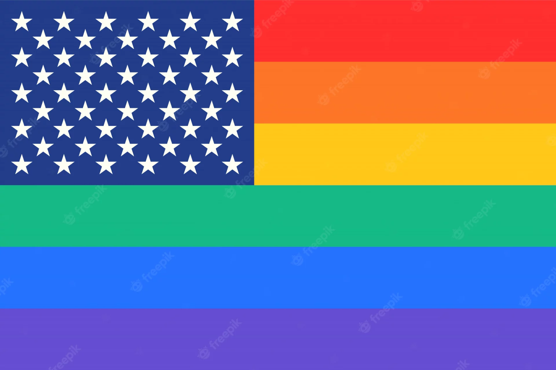 Bandeira LGBT + EUA
