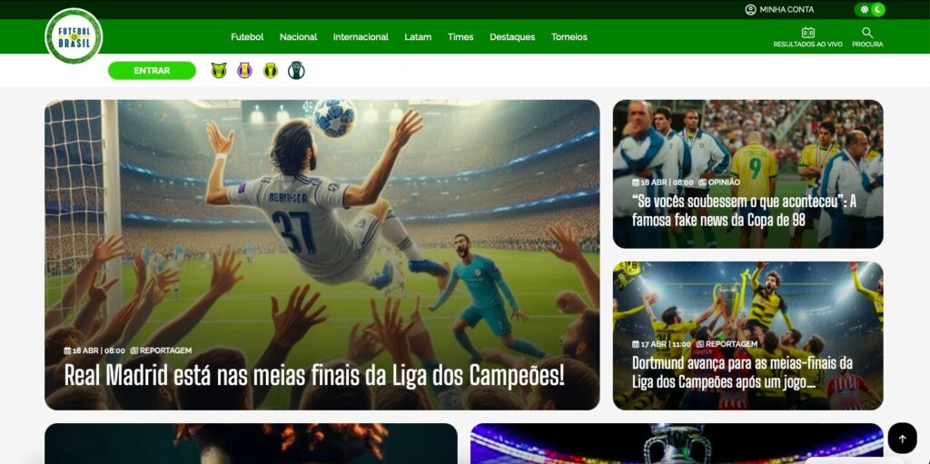 Site Futebol Brasil