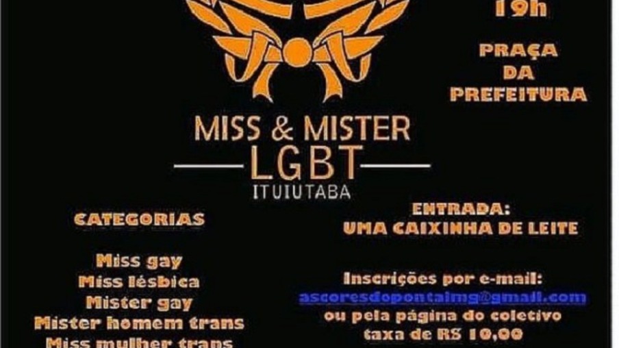 Concurso vai eleger a miss e o mister LGBT de Ituiutaba