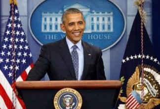 Barack Obama em sua última coletiva de imprensa antes do fim de seu mandato