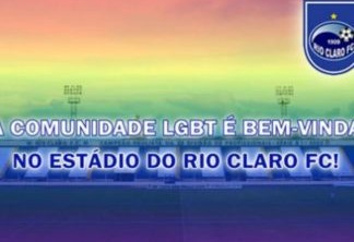 Rio Claro faz campanha para que estádio seja aberto e receptivo a todos