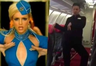 Assraf Nassir, funcionário da AirAsia interpreta Britney Spears em Tóxic