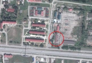 Localização do campo de concentração na Rússia