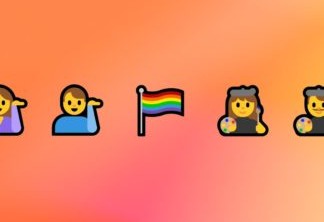 Bandeira de arco-íris LGBT nos emojis do Windows 10 Creators Update