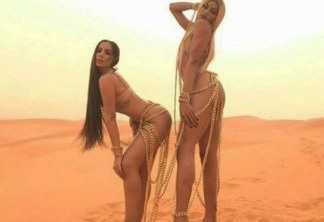 Anitta e Pabllo no Deserto do Saara, no Marrocos (Reprodução/Instagram)