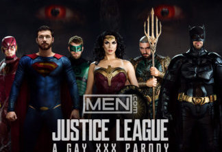 Liga da Justiça versão pornô gay