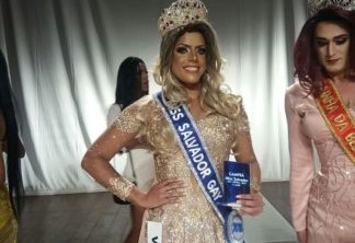 A transformista Duda Baroni foi eleita a Miss Salvador Gay