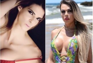 Candidatas do Miss Bumbum Giovanna Spinella e Paula Oliveira