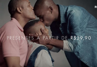 Família homoafetiva negra em campanha de dia dos pais da Riachuelo