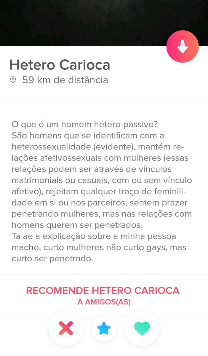 Perfil do Héterossexual passivo