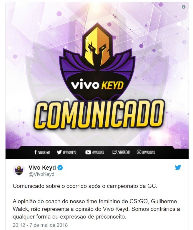 Comunicado Vivo Keyd